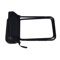 Tabouret pliant portable d'extérieur avec poignée de transport, petit banc en tissu Oxford pour la pêche, chaise entièrement pliable pour le camping, chaise escamotable pour file d'attente