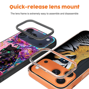 <span class=keywords><strong>Coque</strong></span> de téléphone vierge pour peinture personnalisée avec anneau de caméra amovible, cadre d'objectif détachable pour artistes, <span class=keywords><strong>coque</strong></span> magnétique pour Oppo - Product Image 4