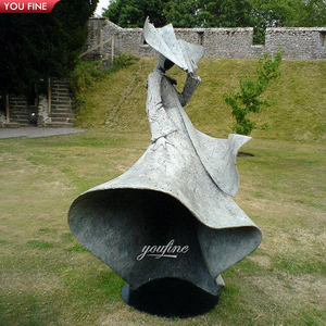 Estatua abstracta de bronce, escultura de <span class=keywords><strong>la</strong></span> <span class=keywords><strong>fuerza</strong></span> veneciana, para parque al aire libre, tamaño real, para jardín - Product Image 3