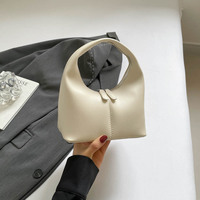 Bolso de Hombro Cruzado de Piel Sintética PU para Mujer, Estilo Dumpling, con Doble Cremallera, Mini Cartera de Moda al por Mayor