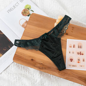 Culottes sexy en dentelle transparente 2024 pour femmes, taille basse, culottes creuses tentatrices, ODM, tricotées, hipster, quotidien, élasthanne/nylon - Product Image 3