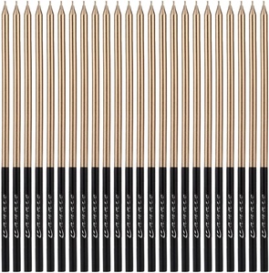 Quà Tặng Sinh Nhật Cho Trẻ Em Mạ Vàng Nến Sinh Nhật Mỏng Màu Bút Chì Kim Loại Đơn Nến Tiệc Sinh Nhật - Product Image 4