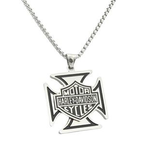 Harley-Davidson <b>Cross</b> Pendant Necklace Stainless Steel Men's Fashion Jewelry Gift 280528 - Product Image 4