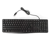Keyboard dan Mouse USB Berkabel Murah untuk Bisnis, Tersedia Tata Letak Rusia/Prancis/Korea/Spanyol/Portugis, Ready Stock