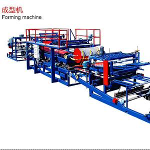 Línea de máquina de Panel sándwich pu Eps/lana de roca Interior techo y hoja de pared línea de producción de Panel de pared sándwich - Product Image 1