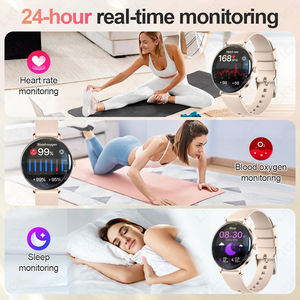 V85 akıllı saat kadınlar 1.43 ''AMOLED ekran BT çağrı kalp hızı kadın sağlık müzik spor erkekler için Smartwatch Android IOS - Product Image 3