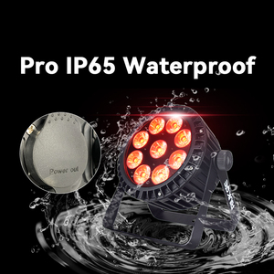 Outdoor Akkubetriebener DMX512 <span class=keywords><strong>WDMX</strong></span> Drahtloser 9x18W RGBWA UV 6-in-1 Wasserdichter IP65 LED PAR Scheinwerfer - Product Image 2