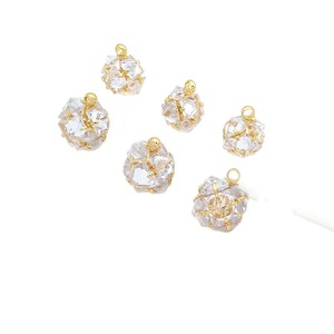 Wholesale diamond ball pendant, 14K gold-plated, color-preserving, zircon-<b>set</b>, round ball pendant, DIY necklace, jewelry, D103 - Product Image 5