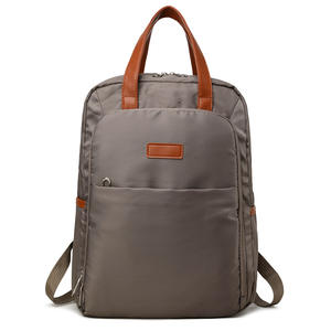 Manufacturer Customized New Simple Fashionable <b>Laptop</b> <b>Backpack</b> Solid Color Portable for Workplace <b>Ladies</b> and Commuters - Product Image 4