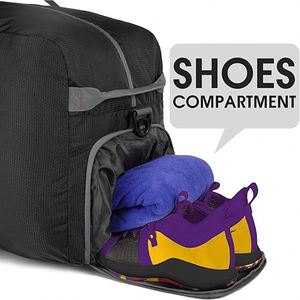 Échantillon gratuit Sac de voyage pliable grande capacité Sacs de sport et de gym Sacs de sport imperméables en tissu cationique - Product Image 5