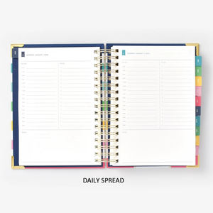 Planificateur à anneaux auriculaires personnalisés, agenda <span class=keywords><strong>2021</strong></span> a5, bague en or, fil à spirale, agenda calendrier, organiser - Product Image 4