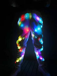 Chaqueta y Pantalones con Luces LED, Ropa Deportiva para Fiestas y Discotecas, Ropa con Iluminación LED, Disfraz Luminoso Colorido, Chaqueta con Luces LED Intermitentes, <span class=keywords><strong>Disfraces</strong></span> de Baile - Product Image 2