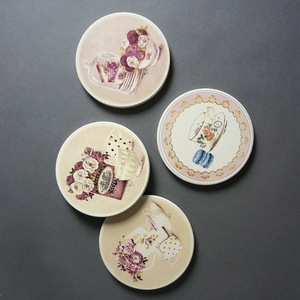 Sous-verre rond ou carré en papier absorbant, dessous de verre pour boisson au café, tapis en papier Design en carton, sous-verre à bière avec impression des deux couleurs - Product Image 6