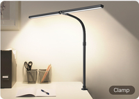 Moniteur LED 24W ultra-lumineux à intensité variable pour la protection des yeux, 80 cm, avec pince en aluminium réglable, télécommande tactile, design moderne, alimentation CC