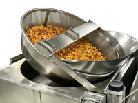 Volledig automatische batch multifunctionele chips productielijn met automatische afvoer friteuse voor aardappel-, zoete aardappel-, banaan- en cassavechips