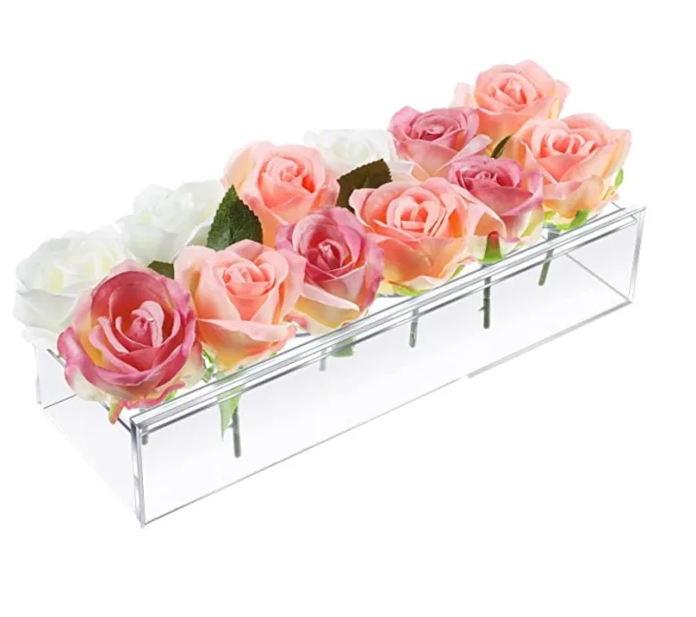 TOYIN Высококачественная современная акриловая Хрустальная настольная стеклянная ваза для цветочной композиции домашний декор