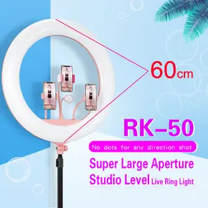 Photography Equipment 24 Inch 60 centimeter 65 watts Circle Video LED Ring Light for live/online education/portrait shoot