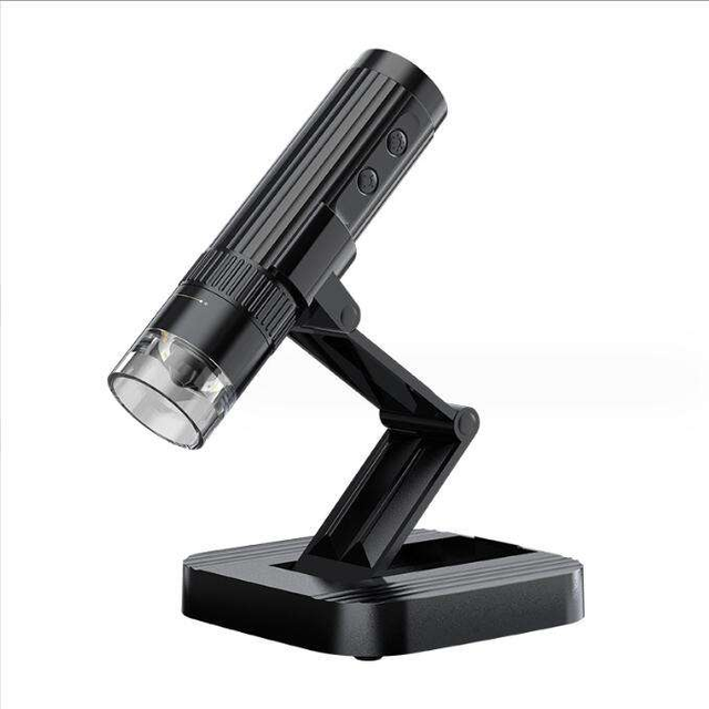1000X USB WiFi Digital Microscope with Adjustable LED & Bracket Wireless Electronic Microscope for Circuit Board Repair