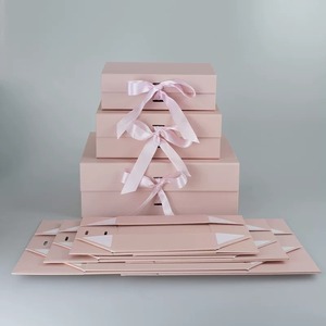 Custom Luxury Ribbon Paper Cardboard Folding Packaging <b>Gift</b> <b>Box</b> for <b>Christmas</b> Holidays - Product Image 3
