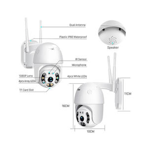 กล้องไร้สายกลางแจ้งกล้อง8MP ไร้สายหมุนได้4K กล้องติดตามของมนุษย์กล้องเฝ้าระวังความปลอดภัย - Product Image 4