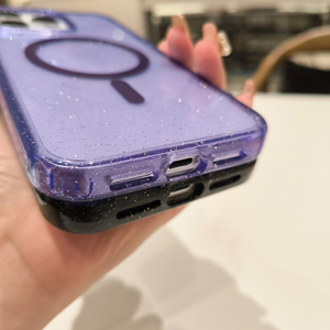 Custodia Trasparente Anti-Ingiallimento con Glitter e Magnete N52 per <span class=keywords><strong>iPhone</strong></span> 17 <span class=keywords><strong>Pro</strong></span>, Cover Spessa in TPU+PC per <span class=keywords><strong>iPhone</strong></span> 16 15 <span class=keywords><strong>14</strong></span> 13 12 <span class=keywords><strong>Pro</strong></span> Max - Product Image 5