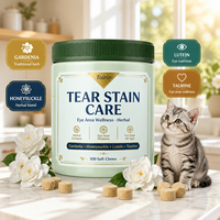 Complément de Soin des Taches Lacrimales pour Chiens : Lutéine, Acides Biliaires, Complexe Herbal, Bien-être des Yeux, Lécithine, Friandises à Mâcher Molles – Vente en Gros