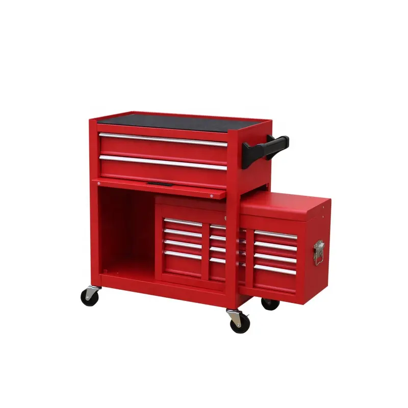 Industrial red assembled combined tool box roller cabinet chest