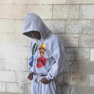 Conjunto Deportivo Personalizado con Cremallera DTG, 100% Algodón, Traje Deportivo Personalizado con Estampado, Conjuntos para Correr de Algodón - Product Image 2