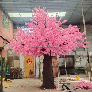 <span class=keywords><strong>E</strong></span>-Custom Cour Grand Arbre Décor Artificiel Soie Artificielle Fleur de Cerisier Arbre pour Parc Jardin Décor - Product Image 4
