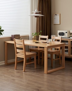L711J legno massello di quercia nordico forte sala da pranzo mobili 4-8 posti <span class=keywords><strong>tavolo</strong></span> da pranzo - Product Image 2