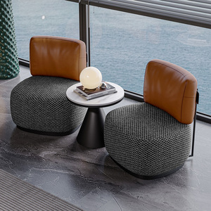 Sillón Individual Estilo Wabi-Sabi, Silla de Balcón, Silla de Salón para Huéspedes, Hotel, Diseño, Negociación, Ocio - Product Image 1