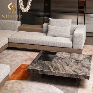 High End italienisches modernes Leder Modular Sectional Villa <span class=keywords><strong>8</strong></span>-Sitzer Übergröße Riesige große Couch <span class=keywords><strong>Sofa</strong></span> <span class=keywords><strong>Set</strong></span> <span class=keywords><strong>L</strong></span>-förmige Ecksofa Couch