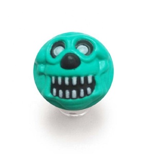 45mm magia cor personalizada Piada Brinquedos De Borracha Alta Horrible Face 3D Monstro De Borracha Saltando bola