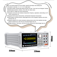 Multimètre de laboratoire VICTOR 8165 Pro, écran tactile LCD 4,3 pouces, 6,5 chiffres, haute précision avec contrôle à distance LAN USB RS232
