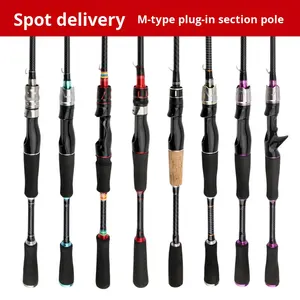 مصنع الجملة إغراء الكربون قضيب تعديل متوسط مستقيم/مقبض بندقية الخشب الكارب المحيط الشاطئ مجموعة كاملة - Product Image 5