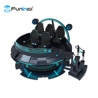 Máquina de Juegos de Realidad Virtual 9D, Simulador de Vuelo de 360 Grados, Simulador de Realidad Virtual para Niños de Metal y Fibra de Vidrio para Interiores