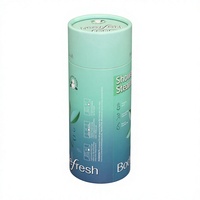 Emballage en tube de carton recyclable écologique avec logo personnalisé, boîte cylindrique en papier pour bombes de bain, savon, sel