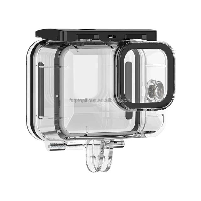 Stocks TELESIN Waterproof Ull Scene Anti-fog Underwater Tempered Glass Lens Diving Housing Cover Case for GoPro 12 Hero 11 10