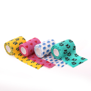 Commercio All'ingrosso <span class=keywords><strong>di</strong></span> Stampa <span class=keywords><strong>di</strong></span> Marchio Su Ordinazione all'ingrosso Forniture Mediche veterinario wrap elastico dalla fasciatura pet autoadesiva benda coesiva - Product Image 2