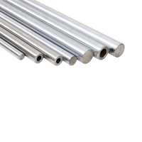 Tige d'axe creux en acier GCr15 de 12 mm à 150 mm avec roulement pour vérin pneumatique, haute dureté, nickelée