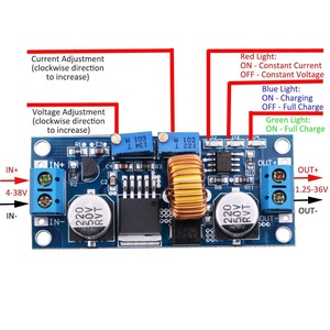 Convertitore DC-DC Step Down a Corrente e Tensione Costante 4-38V a 1.25-36V 12V/24V Regolatore Buck Volt 5A 75W Driver LED ad Alta Potenza - Product Image 6