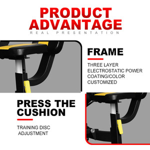Équipement de musculation professionnel universel de haute qualité <span class=keywords><strong>Yongwang</strong></span> YW-1734 en acier, isolateur abdominal à charges individuelles - Product Image 3