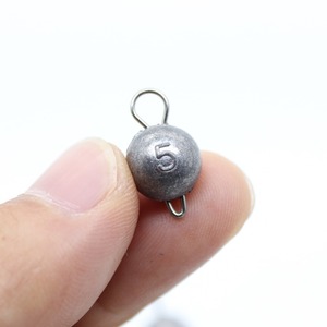 AOCLU nu sans peinture tête de gabarit plomb plombs poids coups avec goupille de verrouillage 10 pièces/lot de 2g à 21g pour leurre souple jigging - Product Image 5