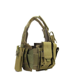 Beste Verbeterde Buitenste Tan Modulaire Molle Tactische Vest Met Plaatdrager En <span class=keywords><strong>Holster</strong></span> Voor Vrouwen Mannen Jagen - Product Image 4
