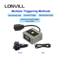 Módulo Escáner de Códigos de Barras 1D 2D LONVILL Ultra Compacto 640x480 CMOS para Integración OEM en Dispositivos Integrados