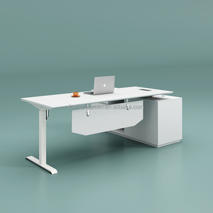 Ergonomic gỗ máy tính xách tay Bàn máy tính động cơ kép đứng bàn văn phòng điện chiều cao có thể điều chỉnh L hình bảng với khung - Product Image 4