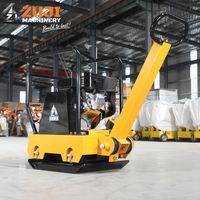 Compacteur de plaques vibrantes pour routes en asphalte ZUJI PC110 Honda/Lifan, moteur à essence 6,6 CV, certifié CE, haute efficacité, neuf