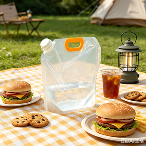 Bidon d'eau pliable OEM 5L 10L avec logo personnalisé, sans BPA, pour le camping et la randonnée, vente en gros - Product Image 1