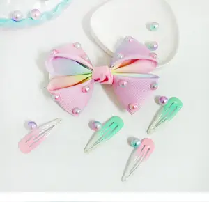 Wholesale Korean Design Children Hair Accessories Hair Clips Pink Girls Kids bobby pins Princess hair accessories