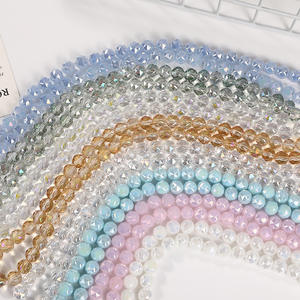 Perles émaillées en vrac pour bijoux à bricoler soi-même et matériaux <span class=keywords><strong>de</strong></span> chaîne <span class=keywords><strong>de</strong></span> téléphone 6/8/10/12mm boule <span class=keywords><strong>de</strong></span> fleur perles <span class=keywords><strong>de</strong></span> verre à facettes en cristal - Product Image 2